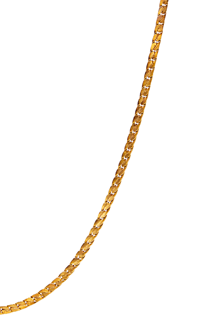 flat S necklace