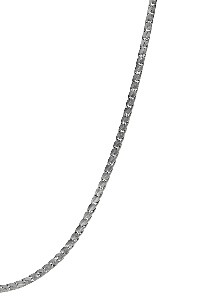flat S necklace