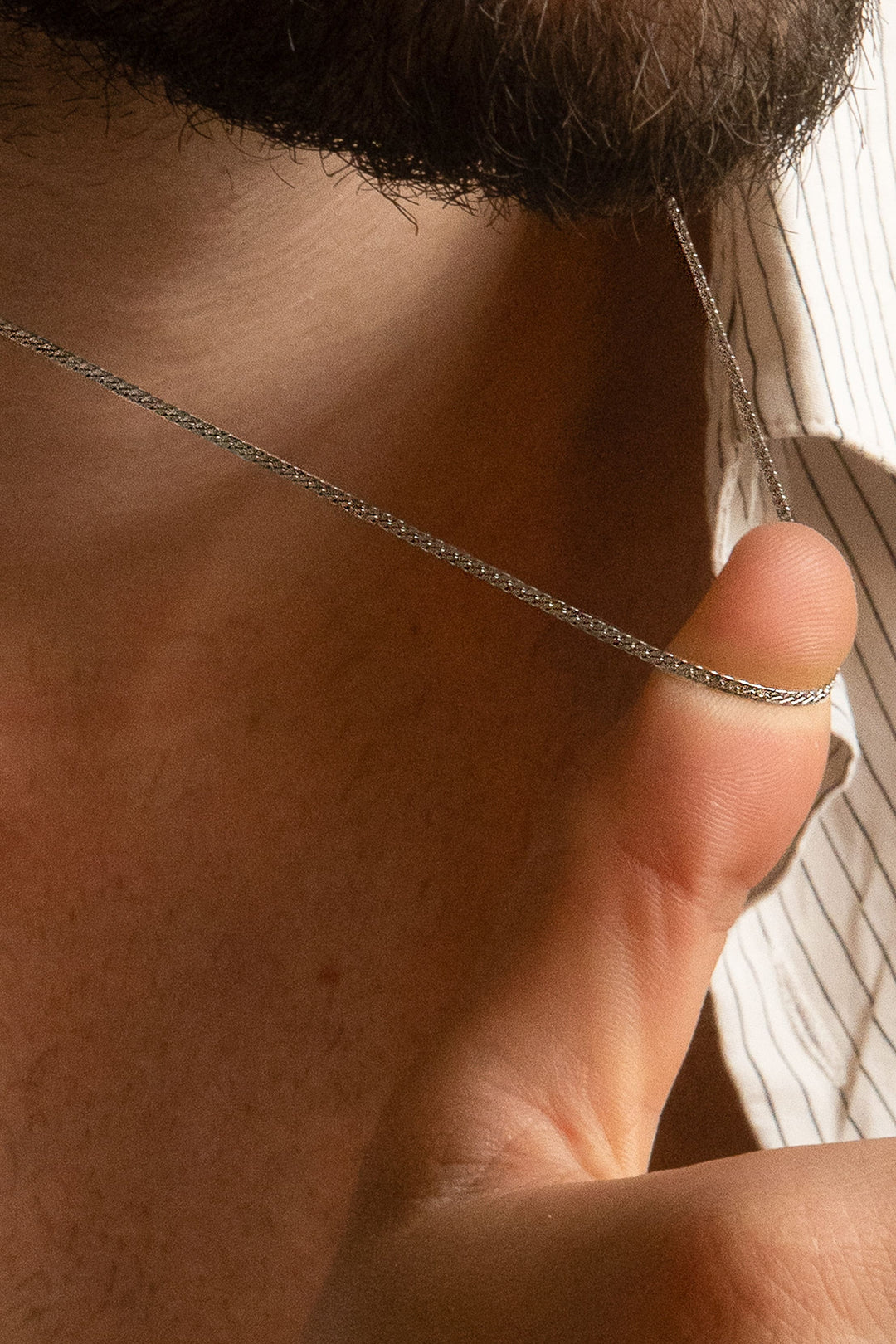flat S necklace